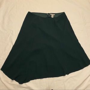 Green H&M Asymmetrical Zip-back Skirt Size L